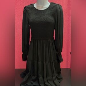 Chic Black Long Sleeve Dress